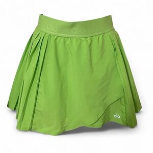 Alo Yoga Aces Tennis Skirt Skort Green